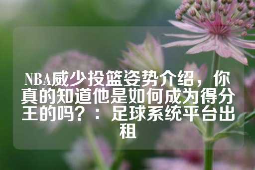 NBA威少投篮姿势介绍，你真的知道他是如何成为得分王的吗？：足球系统平台出租