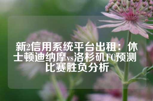 新2信用系统平台出租：休士顿迪纳摩vs洛杉矶FC预测 比赛胜负分析